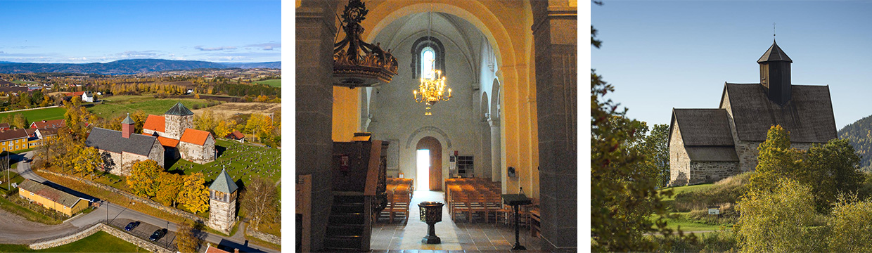 Kirker i Innlandet - 1+2 Søsterkirkene, 3 Gamle Tingelstad